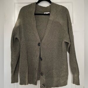 Green Knitted Cardigan, American eagle, Size S